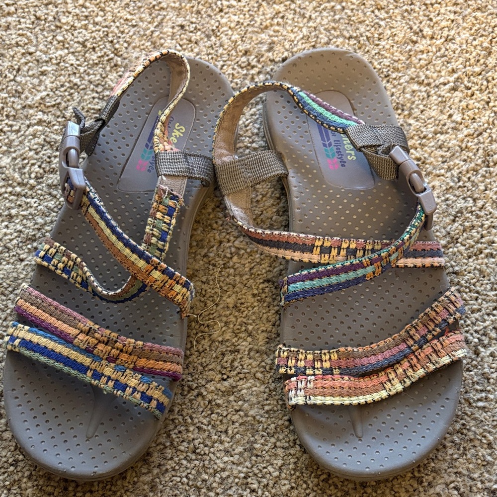 Skechers Multicolor Strappy Sandals